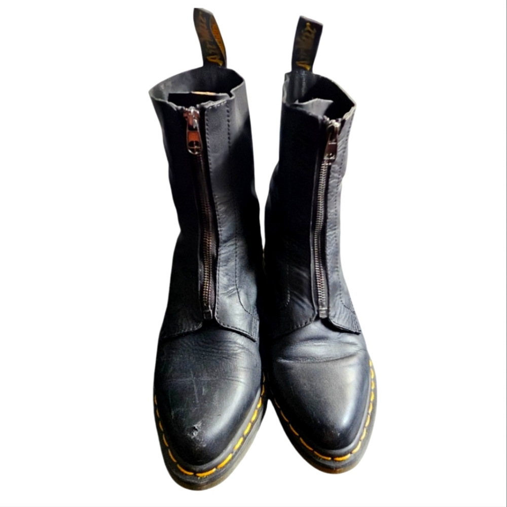 Dr. Martens Black Zena Leather Boots